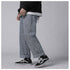 Men's Loose Fit Straight Wide Leg Smiling Face Denim Pants