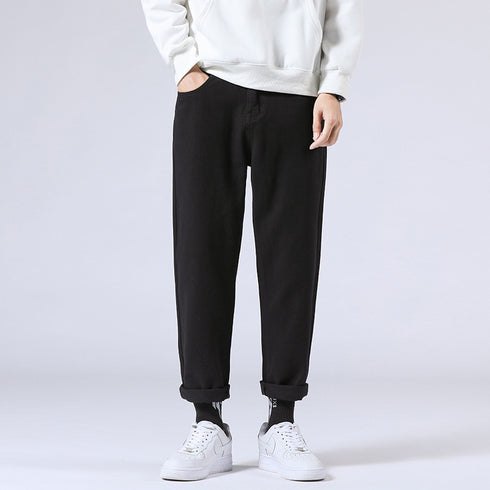 Men's Loose Fit Streetwear Straight Wide Leg Denim Jeans