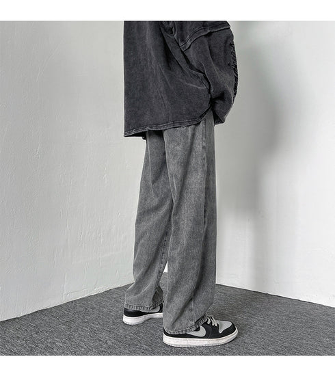 Men's Loose Fit Work Straight-Leg Denim Jeans