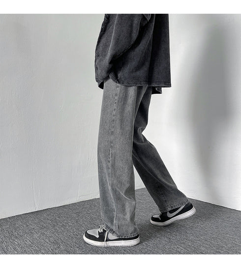 Men's Loose Fit Work Straight-Leg Denim Jeans