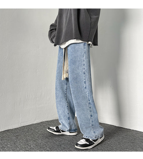 Men's Loose Fit Work Straight-Leg Denim Jeans