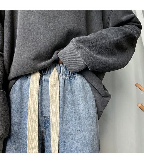 Men's Loose Fit Work Straight-Leg Denim Jeans