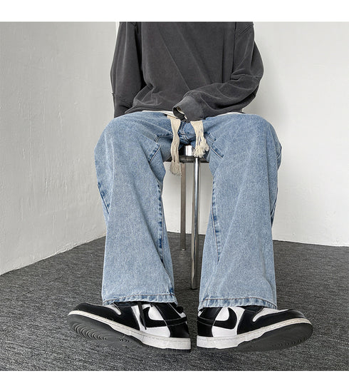 Men's Loose Fit Work Straight-Leg Denim Jeans