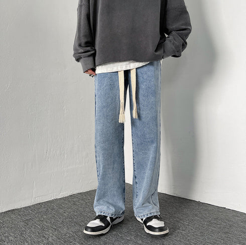 Men's Loose Fit Work Straight-Leg Denim Jeans