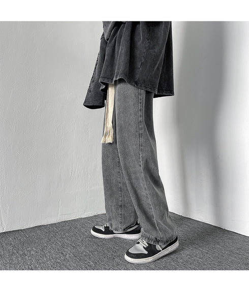 Men's Loose Fit Work Straight-Leg Denim Jeans