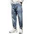 Men's Loose Jeans Plus Size Harem Pants Denim Trousers