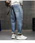 Men's Loose Jeans Plus Size Harem Pants Denim Trousers