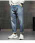 Men's Loose Jeans Plus Size Harem Pants Denim Trousers