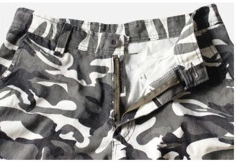 Men's Loose Military Camouflage Cargo Shorts