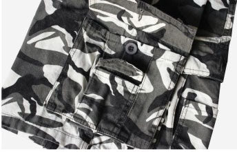 Men's Loose Military Camouflage Cargo Shorts