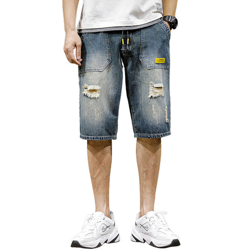 Men's Loose Plus Size Urban Streetwear Denim Jean Shorts