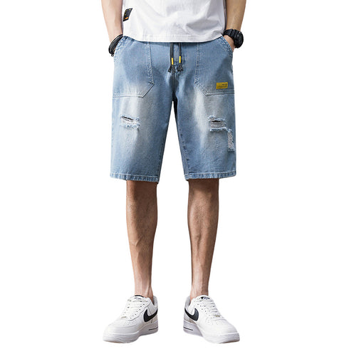 Men's Loose Plus Size Urban Streetwear Denim Jean Shorts