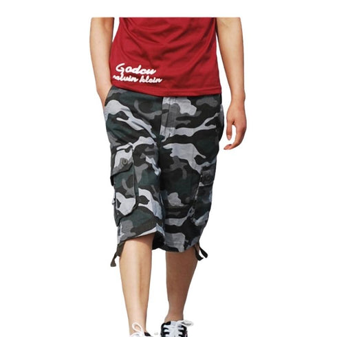 Men's Loose Tear Resistant Camouflage Cargo Shorts