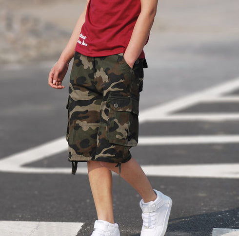 Men's Loose Tear Resistant Camouflage Cargo Shorts