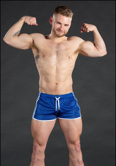 Men's Mesh Booty Sexy Side Split Workout Running Shorts