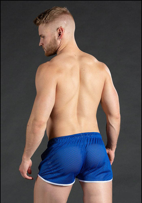 Men's Mesh Booty Sexy Side Split Workout Running Shorts