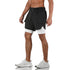 Men's Mesh Gym Workout Training Jogger Shorts with Liner