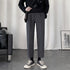 Men’s Relaxed Fit Pleated Stretch Dress Cropped Pants