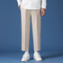 Men’s Relaxed Fit Pleated Stretch Dress Cropped Pants