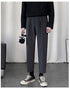 Men’s Relaxed Fit Pleated Stretch Dress Cropped Pants