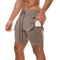 Men's Outdoor Lightweight Training Athletic Shorts with Liner