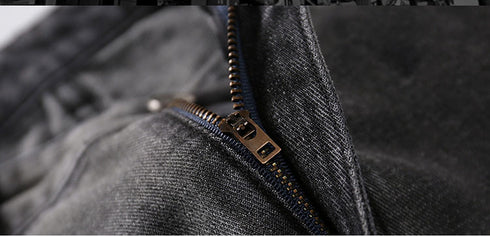 Plus Size Men's Hip Hop Loose-Fitting Straight Leg Denim Jeans