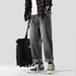 Plus Size Men's Hip Hop Loose-Fitting Straight Leg Denim Jeans