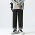 Men's Straight Leg Jeans Drawstring Denim Pants