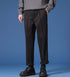 Men's Pleat Front Slim Fit Dress Pants Work Tapered Chino Pants