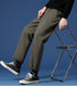 Men's Pleat Front Slim Fit Dress Pants Work Tapered Chino Pants