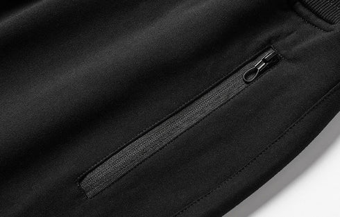 Men's Plus Size Active Basic Jogging Trousers with Zipper Pockets