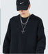 Men's Plus Size Blank Crew Neck Pullover Sweater