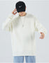 Men's Plus Size Blank Crew Neck Pullover Sweater