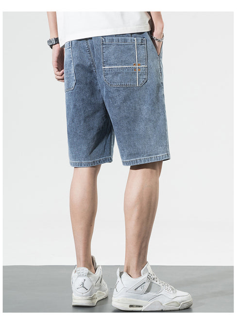 Men's Plus Size Casual Urban Denim Jeans Short