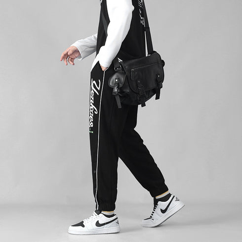 Men's Plus Size Drawstring Joggers Track Casual Pants