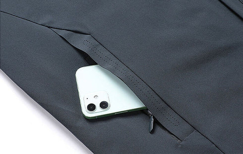 Men's Plus Size Full-Zip Casual Long Sleeve Jacket with Hood