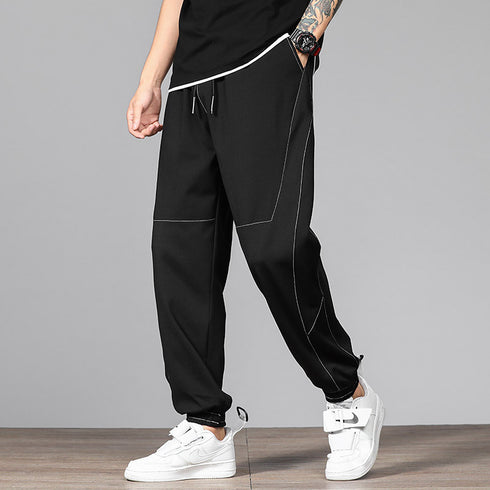 Men's Plus Size Loose-fit Joggers Pants with Deep Pockets
