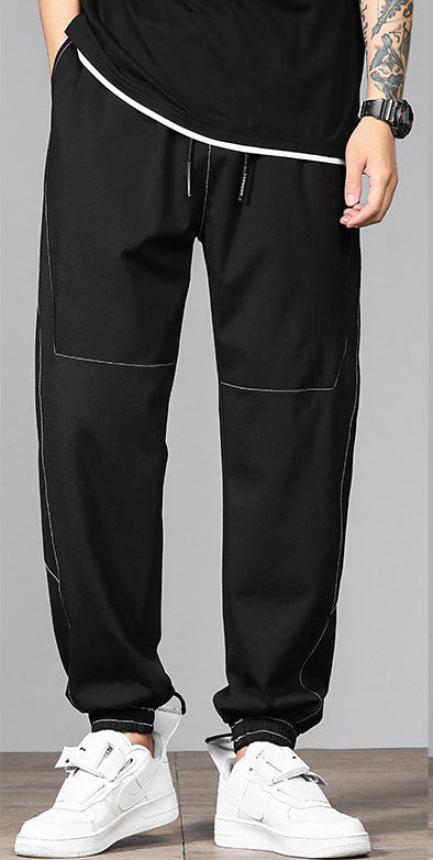 Men's Plus Size Loose-fit Joggers Pants with Deep Pockets