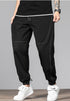 Men's Plus Size Loose-fit Joggers Pants with Deep Pockets