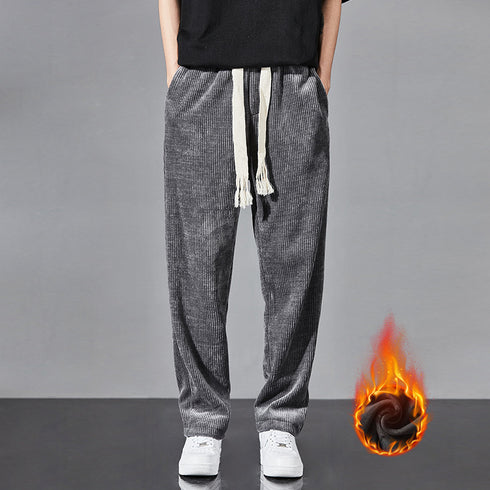 Men's Plus Size Straight Leg Casual Loose Fit Running Sweatpants
