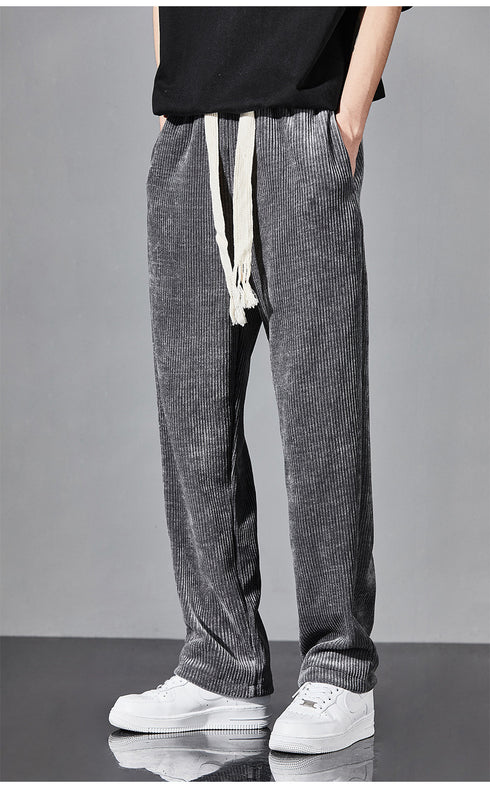 Men's Plus Size Straight Leg Casual Loose Fit Running Sweatpants