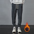 Men's Plus Size Winter Loose Fleece Casual Straight Jogger