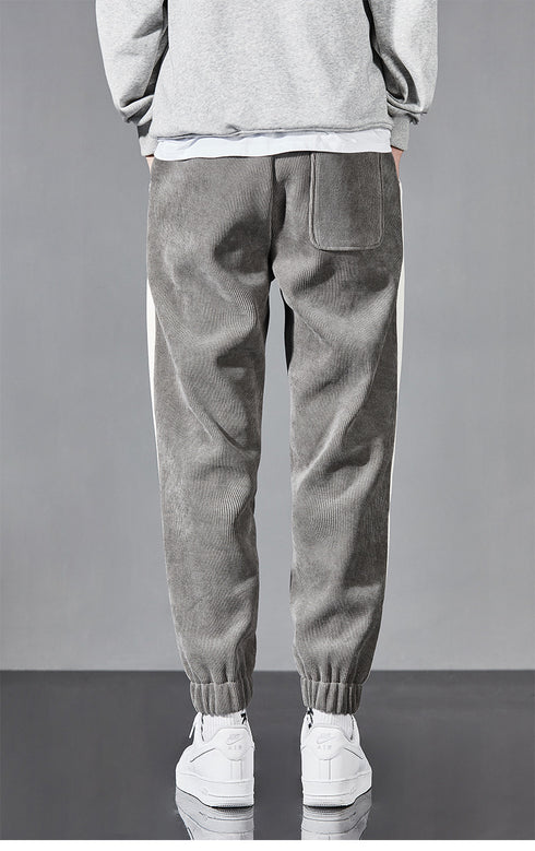 Men's Plus Size Workout Cuffed Leg Elastic Waist Joggers Pants