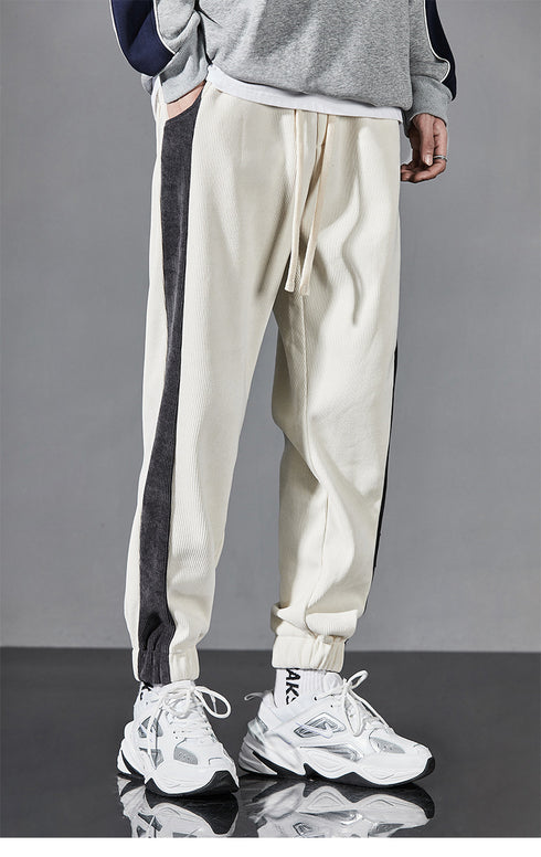 Men's Plus Size Workout Cuffed Leg Elastic Waist Joggers Pants