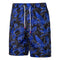 Men's Print Drawstring Waist Beach Shorts with Pockets