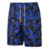 Men's Print Drawstring Waist Beach Shorts with Pockets