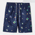 Men's Printed Beach Shorts with Drawstring Elastic Waist