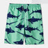 Men's Printed Beach Shorts with Drawstring Elastic Waist