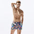 Men's Printed Casual Adjustable Elastic Waist Beach Shorts
