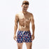 Men's Printed Casual Adjustable Elastic Waist Beach Shorts